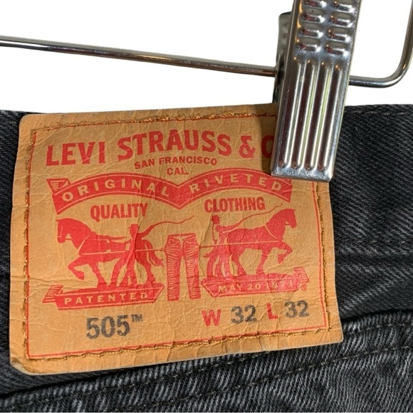 Levi's 505 Straight Leg Jeans Size 32 - Picture 7 of 9